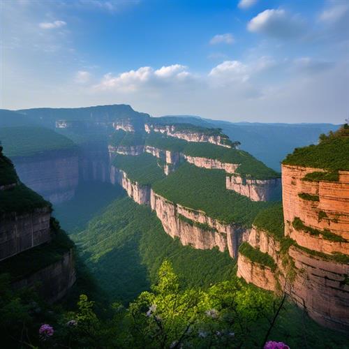 河南林州三大热门旅游景点：千姿百态的太行大峡谷、人文历史的红旗渠以及桃花谷的世外桃源之美